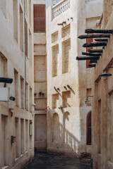 Wall Mural - Traditional old buildings in Doha in Souq Waqif area