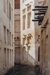 Wall Mural - Traditional old buildings in Doha in Souq Waqif area