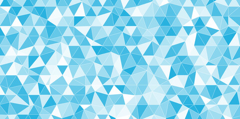 Wall Mural - Abstract background of blue polygons on white background.