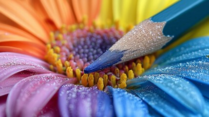 Wall Mural - Colors in Macro Photography