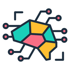 Sticker - Artificial Intelligence Icon