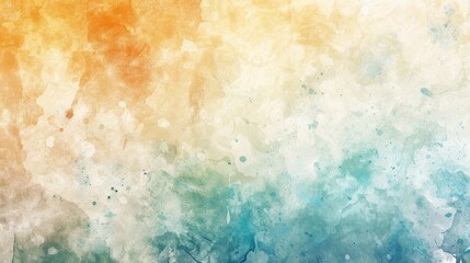 Watercolor textures in cool and warm tones, creating a balanced and artistic background.