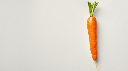 Wall Mural - Carrot on a White Background