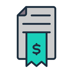 Canvas Print - Invoice Icon