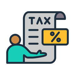 Sticker - Tax Consulting Icon