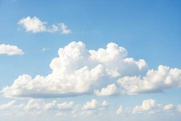 Wall Mural - White Clouds in Blue Sky