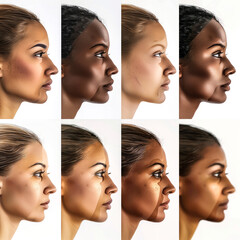 Poster - Female Skin color comparison