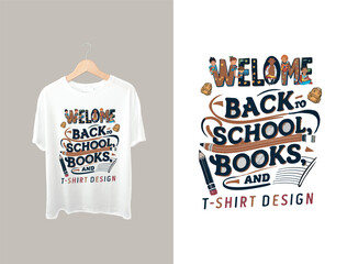 Wall Mural - Back to school T-shirt design 