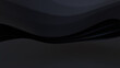 © RocknRoller Studios - Black 3D Waves arranged to create a Dark abstract wallpaper. 3D Render with copy-space.