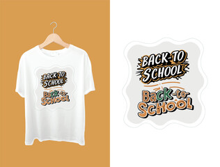 Wall Mural - Back to school T-shirt design 