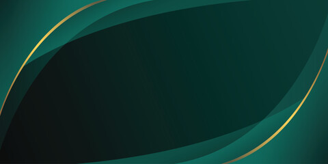 Wall Mural - luxury dark green abstract background vector. dark emerald green abstract background with dynamic cu