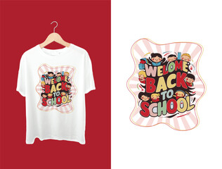 Wall Mural - Back to school T-shirt design 