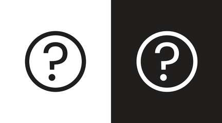 Question Icons and Symbols vector