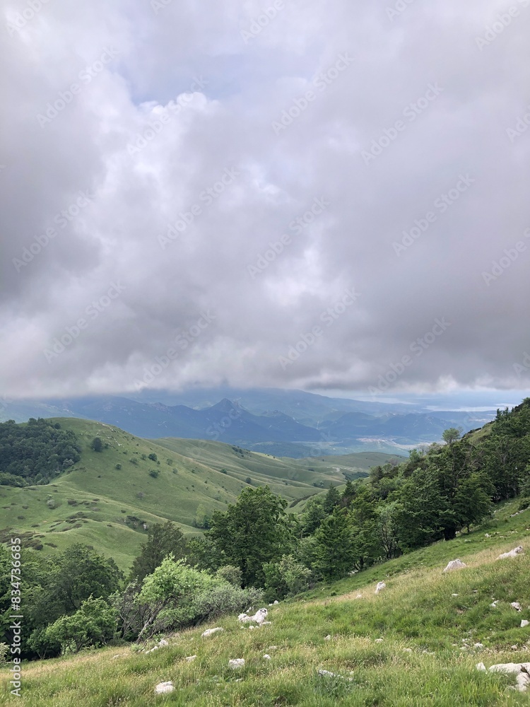 Hahlić mountain Rijeka Croatia green grass nature park Grobnik 