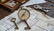 © Apiwat - A compass and a key placed on a table surrounded by financial plans and property blueprints, symbolizing guidance and unlocking opportunities in SCI creation