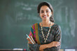 © Niks Ads - Young indian female teacher standing confidently
