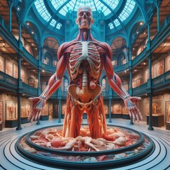 Canvas Print - Anatomy museum A museum that displays anatomical specimens, medi