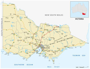  Map of the australian state victoria