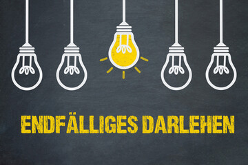 Poster - Endfälliges Darlehen	