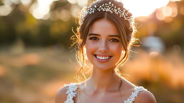 Portrait of a beautiful bride 