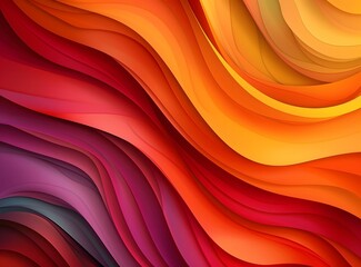 Wall Mural - Colorful Waves