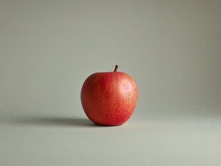 Canvas Print - Red apple white surface