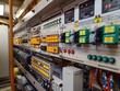 © Valentin - Close-up control panel with various electrical devices