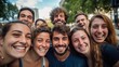 © CStock - group of friends posing for a picture, all smiling and having fun together