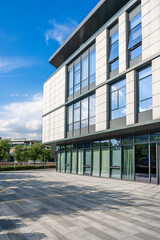 Canvas Print - Empty modern urban business buildings