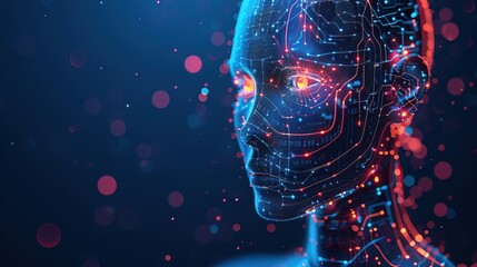 a banner for a website ai technology design