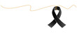 © Haysahara - Awareness Black Ribbons. Breast Cancer awareness. HIV awareness. element vector eps 10