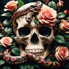 skull and snake 2