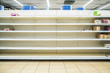 Retail Drought: Barren Supermarket Aisles