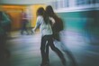 © Andrii  - Blurry Battles: Expressive Scenes of Schoolyard Turmoil