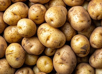 a pile of potatoes