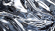 © Khajornyot - Abstract silver liquid metal background