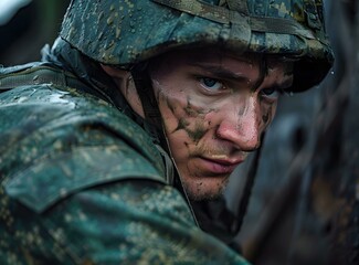 Canvas Print - Portrait of a Soldier