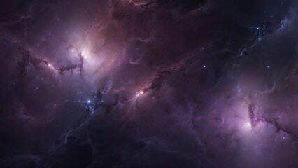 galaxy space wallpaper, in the style of dark violet and light violet, realistic usage of light and c