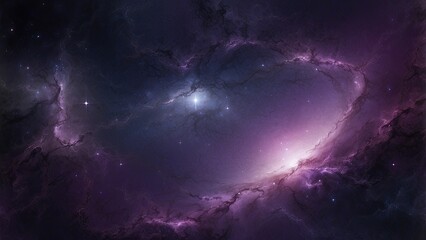 galaxy space wallpaper, in the style of dark violet and light violet, realistic usage of light and color, richly colored skies, realistic textures, generat ai
