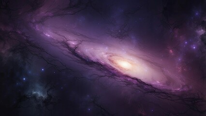 galaxy space wallpaper, in the style of dark violet and light violet, realistic usage of light and color, richly colored skies, realistic textures, generat ai