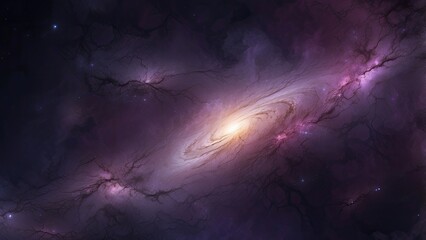 galaxy space wallpaper, in the style of dark violet and light violet, realistic usage of light and c