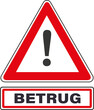 © hkama - Vorsicht, Betrug, Warnschild, Dreieckig, Warnhinweis, Warnzeichen