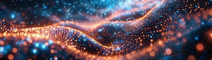 Wall Mural - a colorful, swirling pattern of dots and lines that creates a sense of movement