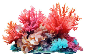Wall Mural - PNG Underwater aquarium nature fish.