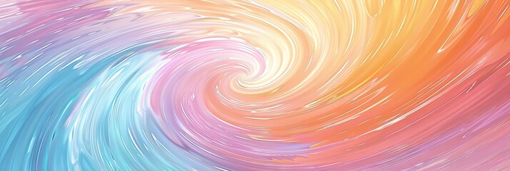 Wall Mural - pastel paint swirl