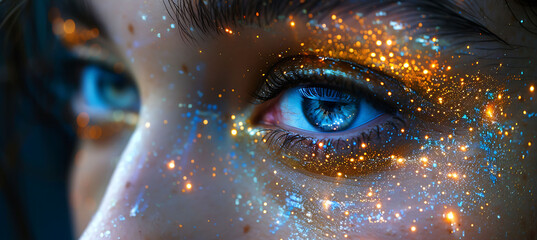 closeup of remote access interfaces within the cloud showing detailed data streams and holographic connections Macro Photography and RealTime Eye AF highlight the intricate digital details