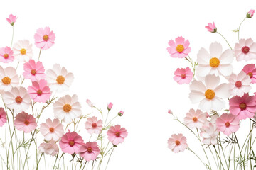 Wall Mural - PNG Cosmos flower backgrounds blossom. 