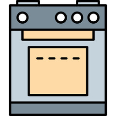 Wall Mural - Electric Stove Icon