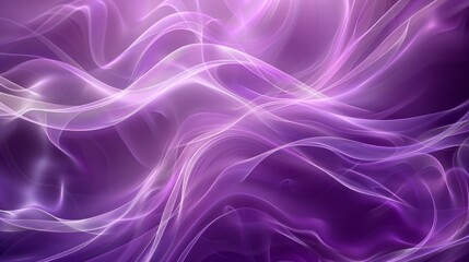 Poster - Abstract purple background with a smooth gradient, soft lines and curves, simple and elegant style, high resolution. Generative AI.