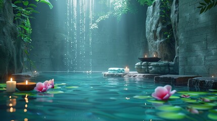 Wall Mural - spa background concept theme